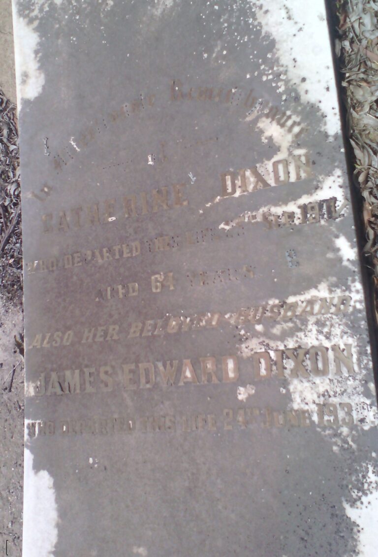 James Dixon headstone