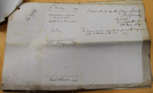 Inquest of William Danaher which found that Edward Fuller was responsible for his death